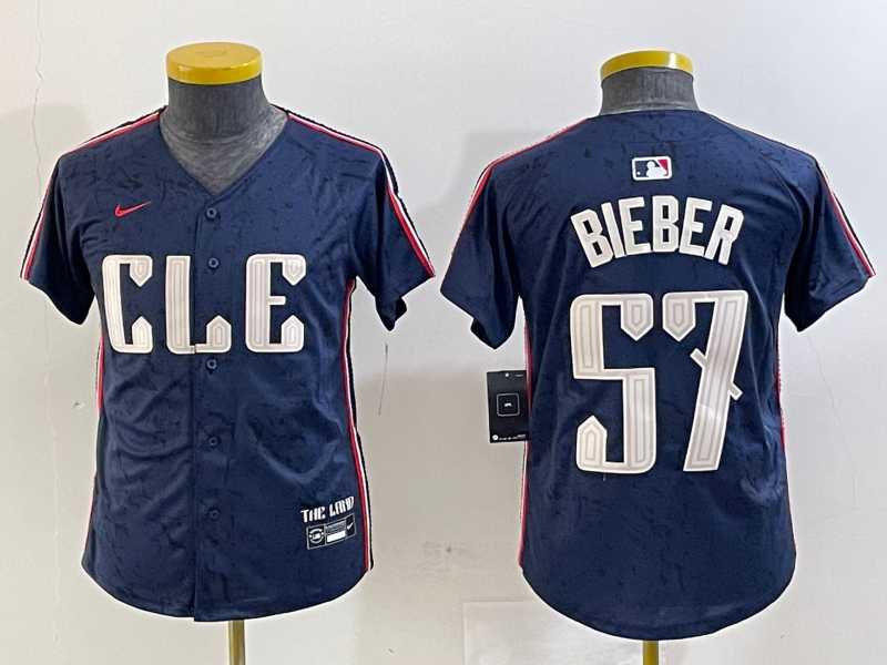 Youth Cleveland Guardians #57 Shane Bieber Navy 2024 City Connect Limited Stitched Jersey,We sell and wholesale Youth Cleveland Guardians #57 Shane Bieber Navy 2024 City Connect Limited Stitched Jersey on line form chian!